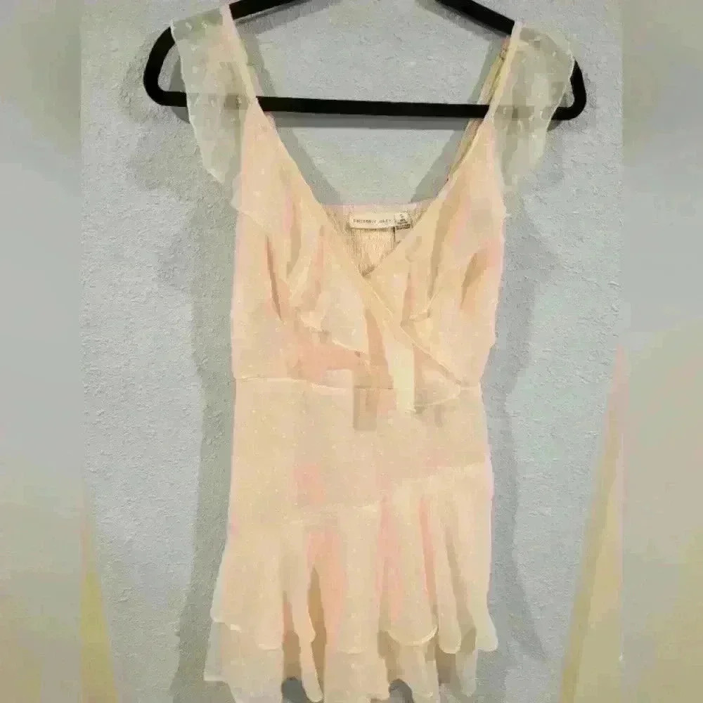 Sincerely‎ Jules Soft Pink Romper Ruffles Small